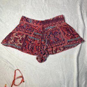 3 for $20. Pattern Patchwork Swing Shorts Elastic in back Lightweight Flowy sz L